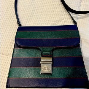 Brooks Brothers striped crossbody/shoulder bag.